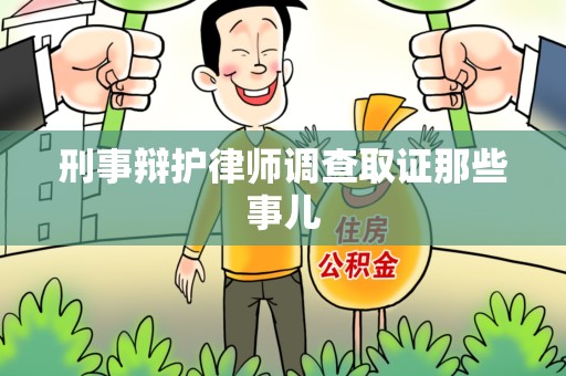 全国刑事辩护律师调查取证那些事儿 全国刑事辩护律师调查取证那些事儿